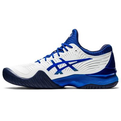 Asics Mens Court FF Novak Tennis Shoes - White/Asics Blue - main image