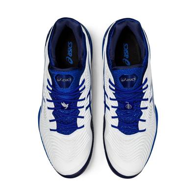 Asics Mens Court FF Novak Tennis Shoes - White/Asics Blue - main image