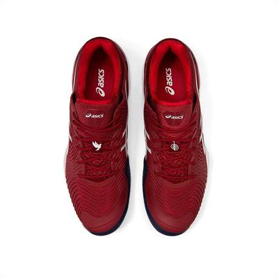 Asics Mens Court FF Novak Tennis Shoes - Burgundy/White - main image