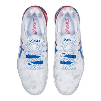 Asics Mens GEL-Resolution 8 L.E. Tokyo Tennis Shoes - White/Electric Blue - main image