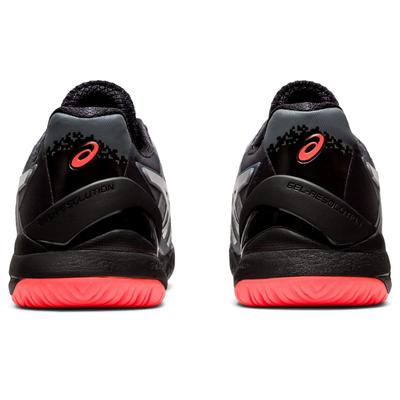 Asics Mens GEL-Resolution 8 L.E. Tennis Shoes - Black/Sunrise Red - main image