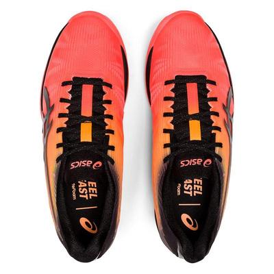 Asics Mens Solution Speed FF LE Modern Tokyo Tennis Shoes - Flash Coral/Black - main image