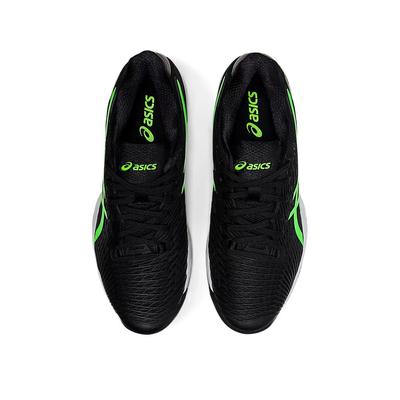 Asics Mens Solution Speed FF 2 Tennis Shoes - Black/Gecko Green - main image
