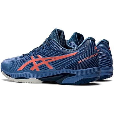 Asics Mens Solution Speed FF 2 Tennis Shoes -  Blue Harmony/Guava - main image