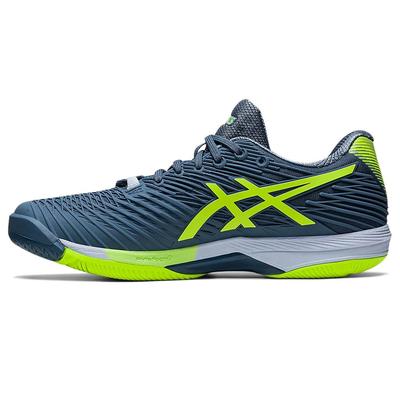 Asics Mens Solution Speed FF2 Tennis Shoes - Steel Blue/Hazard Green - main image
