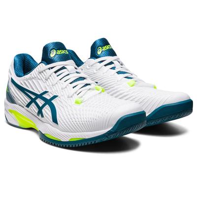 Asics Mens Solution Speed FF 2 Tennis Shoes - White/Blue - main image