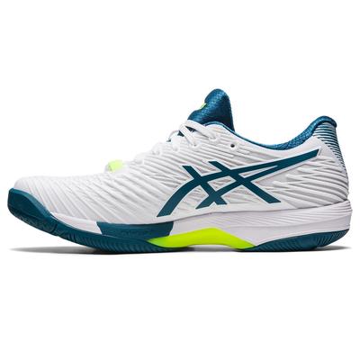 Asics Mens Solution Speed FF 2 Tennis Shoes - White/Blue - main image