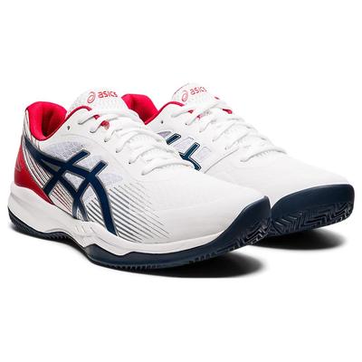 Asics Mens GEL-Game 8 Omni/ Clay Tennis Shoes - White/Mako Blue - main image
