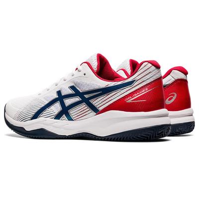 Asics Mens GEL-Game 8 Omni/ Clay Tennis Shoes - White/Mako Blue - main image