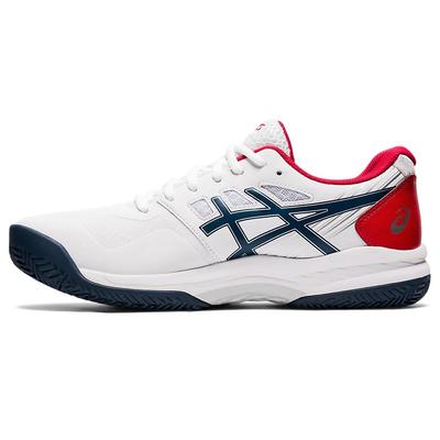 Asics Mens GEL-Game 8 Omni/ Clay Tennis Shoes - White/Mako Blue - main image