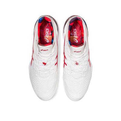 Asics Mens Court FF Novak L.E Tennis Shoes - White/Classic Red