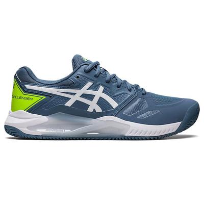 Asics Mens Gel Challenger 13 Clay Tennis Shoes - Steel Blue/White - main image