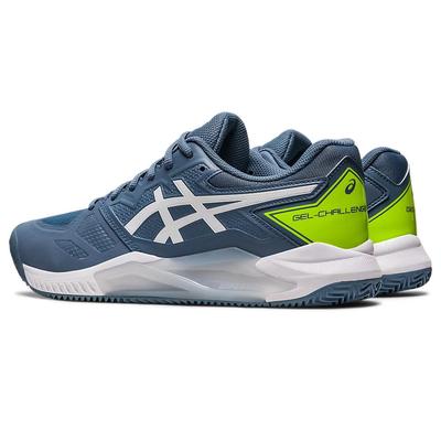 Asics Mens Gel Challenger 13 Clay Tennis Shoes - Steel Blue/White - main image