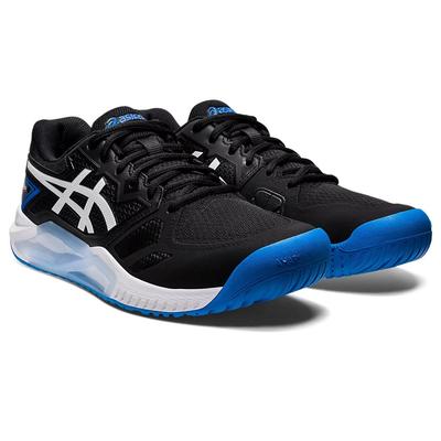 Asics Mens GEL-Challenger 13 Tennis Shoes - Black/Electric Blue - main image