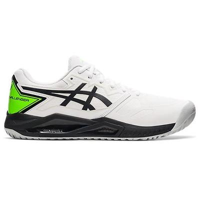 Asics Mens GEL-Challenger 13 Tennis Shoes - White/Gecko Green - main image