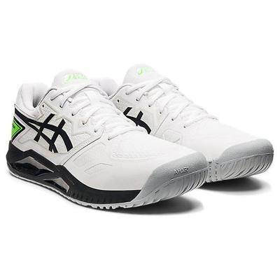 Asics Mens GEL-Challenger 13 Tennis Shoes - White/Gecko Green - main image