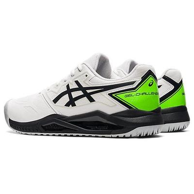 Asics Mens GEL-Challenger 13 Tennis Shoes - White/Gecko Green