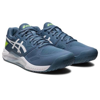 Asics Mens GEL-Challenger 13 Tennis Shoes - Steel Blue/White