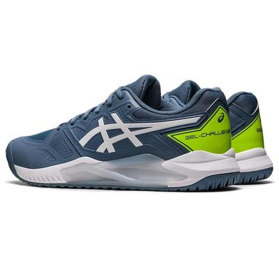 Asics Mens GEL-Challenger 13 Tennis Shoes - Steel Blue/White