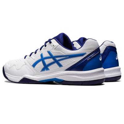 Asics Mens GEL-Dedicate 7 Tennis Shoes - White/Electric Blue