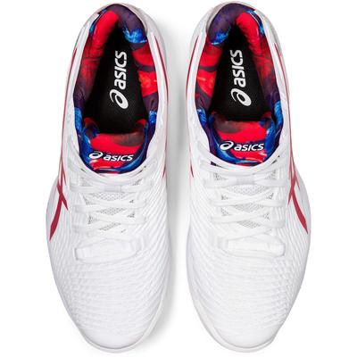 Asics Mens Solution Speed FF 2 L.E Tennis Shoes - White/Classic Red