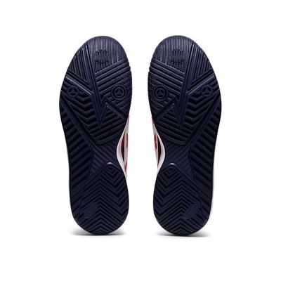 Asics Mens GEL-Resolution 8 L.E Tennis Shoes - White/Classic Red - main image