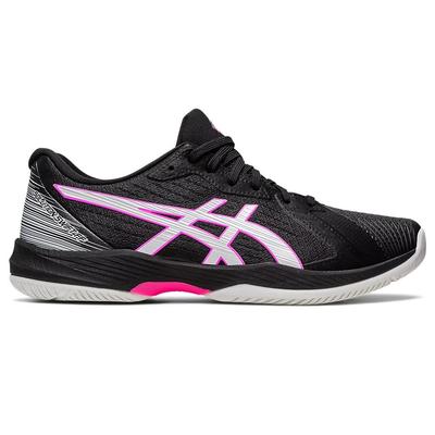 Asics Mens Solution Swift FF Tennis Shoes - Black/Hot Pink - main image