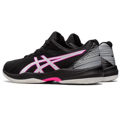 Asics Mens Solution Swift FF Tennis Shoes - Black/Hot Pink - main image