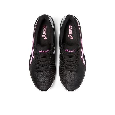 Asics Mens Solution Swift FF Tennis Shoes - Black/Hot Pink