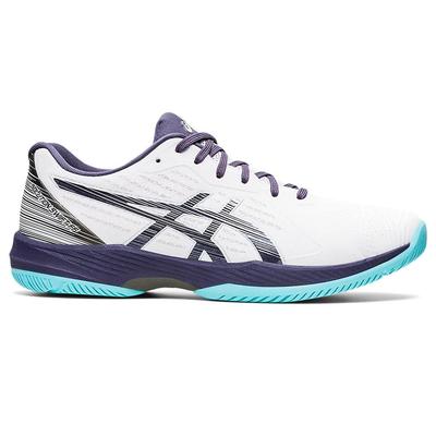 Asics Mens Solution Swift FF Tennis Shoes - White/Indigo Fog - main image