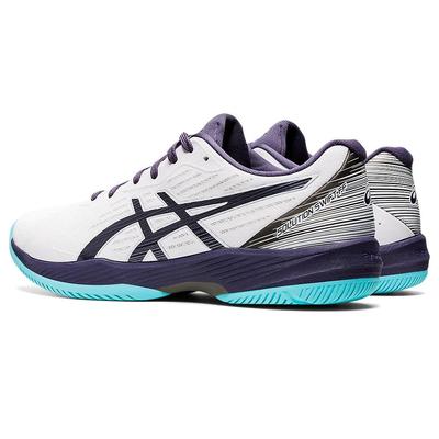 Asics Mens Solution Swift FF Tennis Shoes - White/Indigo Fog - main image