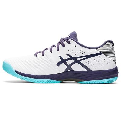 Asics Mens Solution Swift FF Tennis Shoes - White/Indigo Fog - main image