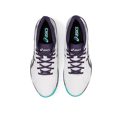 Asics Mens Solution Swift FF Tennis Shoes - White/Indigo Fog - main image