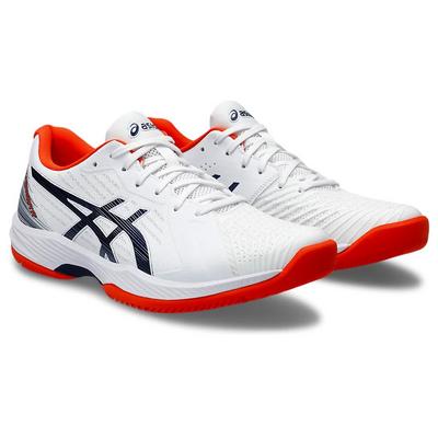 Asics Mens Solution Swift FF Tennis Shoes - White/Blue Expanse - main image