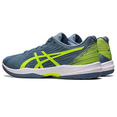 Asics Mens Solution Swift FF - Steel Blue/Hazard Green - main image