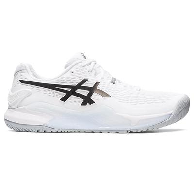 Asics Mens GEL-Resolution 9 Tennis Shoes - White/Black - main image