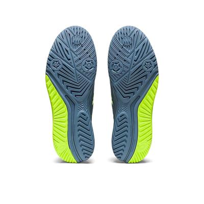 Asics Mens GEL-Resolution 9 Tennis Shoes - Steel Blue/Hazard Green - main image