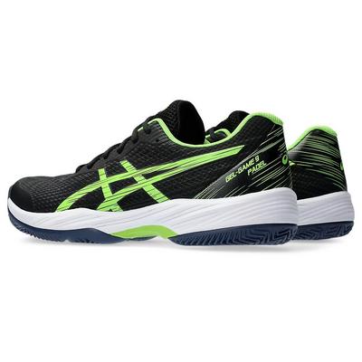 Asics Mens GEL-Game 9 Padel Shoes - Black/Electric Lime - main image