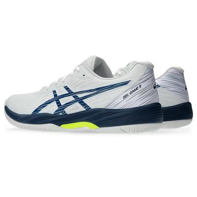 Asics Mens GEL-Game 9 Tennis Shoes - White/Mako Blue - main image