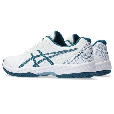 Asics Mens GEL-Game 9 Tennis Shoes - White/Emerald Green - main image