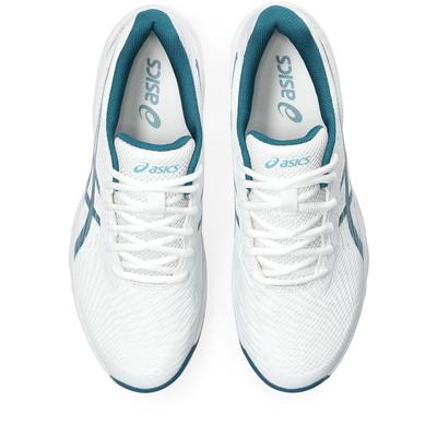 Asics Mens GEL-Game 9 Tennis Shoes - White/Emerald Green - main image