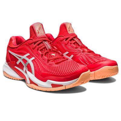 Asics Mens Court FF 3 Novak Tennis Shoes - Fiery Red/White - main image