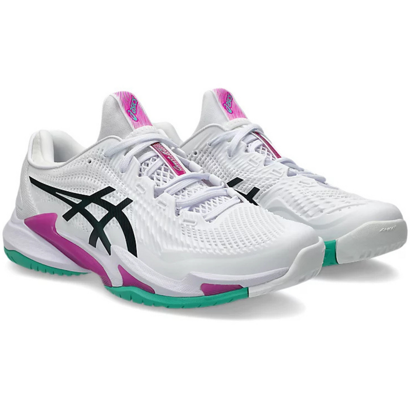 Asics Mens Court FF 3 Tennis Shoes - White/Digital Sakura - main image