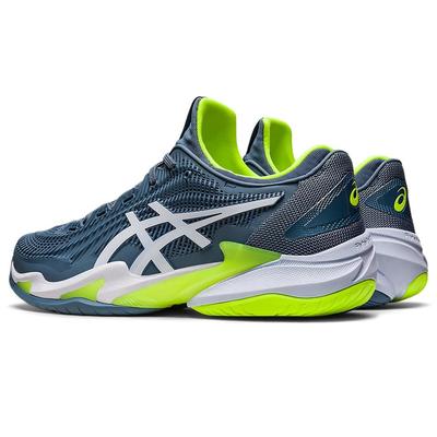 Asics Mens Court FF 3 Tennis Shoes - Steel Blue/Hazard Green