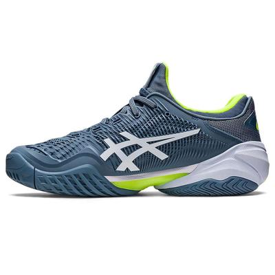 Asics Mens Court FF 3 Tennis Shoes - Steel Blue/Hazard Green
