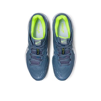Asics Mens Court FF 3 Tennis Shoes - Steel Blue/Hazard Green - main image