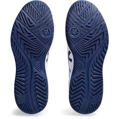 Asics Mens GEL-Dedicate 8 Tennis Shoes - White/Blue Expanse - main image