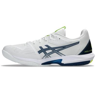 Asics Mens Solution Speed FF 3 Tennis Shoes - White/Mako Blue - main image