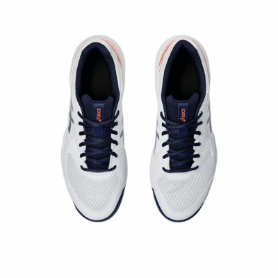 Asics Mens GEL-Dedicate 8 Clay Tennis Shoes - White/Blue Expanse - main image