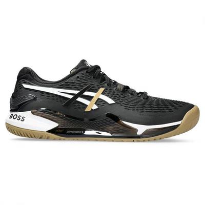 Asics x Hugo Boss Mens GEL-Resolution 9 Tennis Shoes - Black/Camel - main image